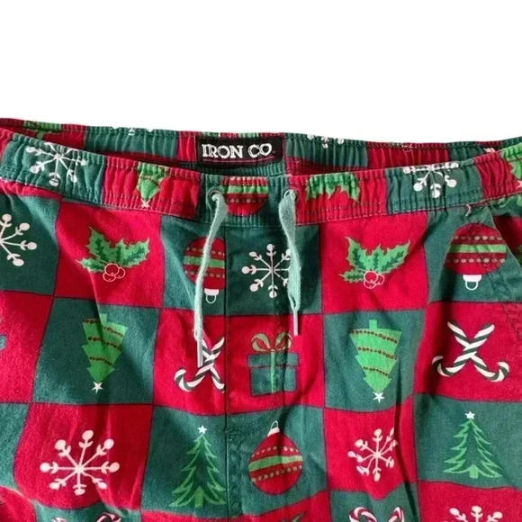 Iron Co. Christmas Holiday Jogger Pants Men’s Large Tapered - Picture 5 of 15